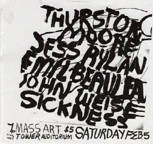 Flyer for show at Mass Art Flyer for show at Mass Art