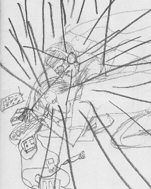 Sketch of show at Knitting Factory Sketch of show at Knitting Factory